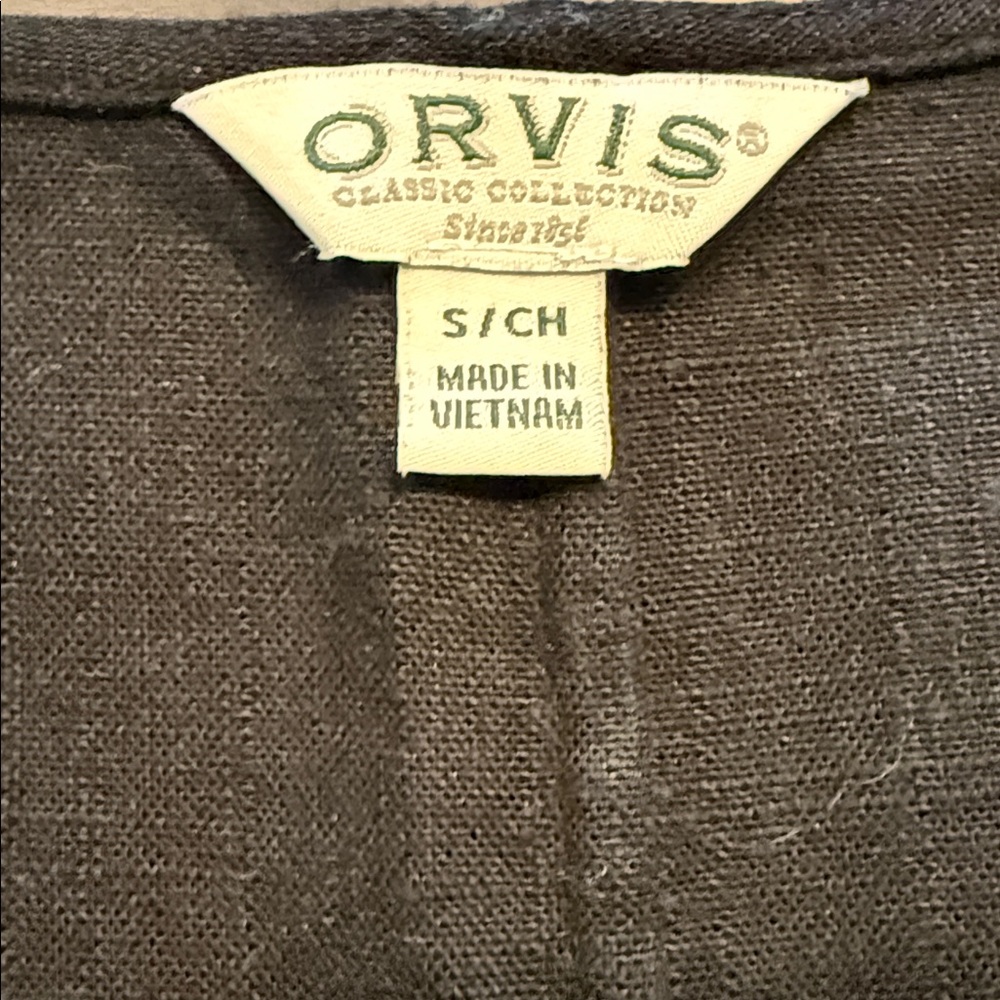 Orvis Linen Dress With Pockets Black - Picture 4 of 8